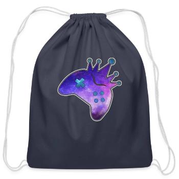 Split Screen Nebula - Cotton Drawstring Bag - navy - Front