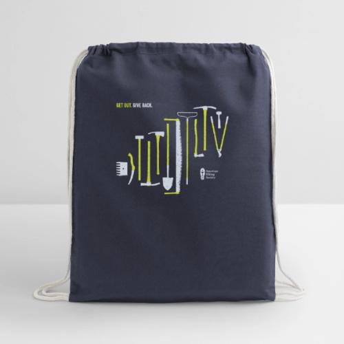 Get Out. Give Back. Trail Tool Arrangement - Cotton Drawstring Bag