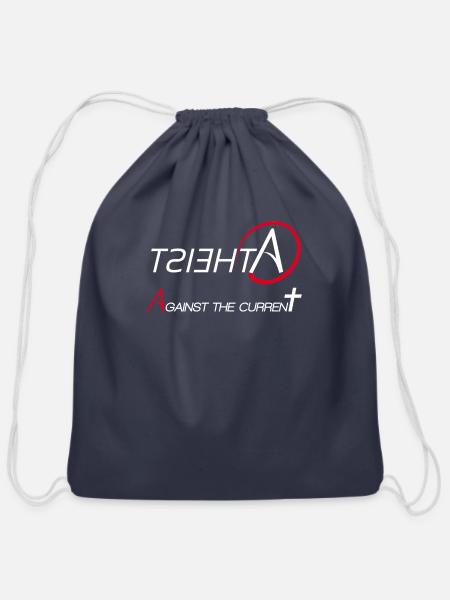 Atheist - Cotton Drawstring Bag - navy