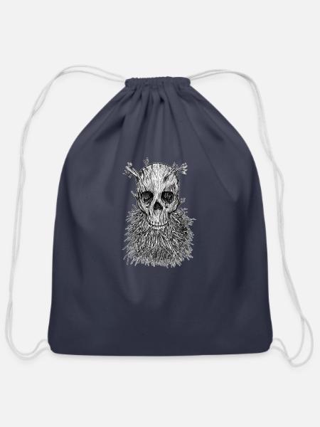 The Lumbermancer BW - Cotton Drawstring Bag - navy