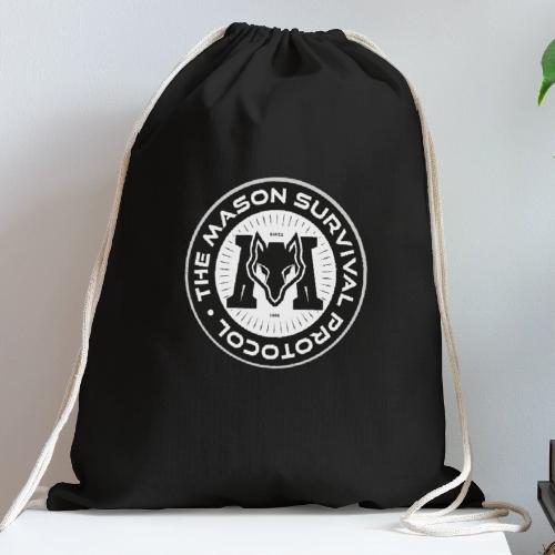 MasonSurvival Protocol - Cotton Drawstring Bag