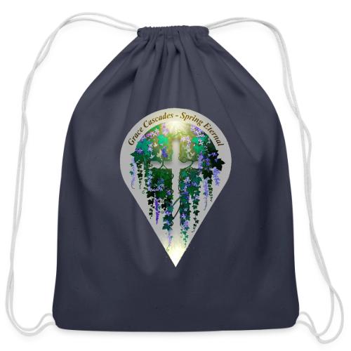 Easter Grace Cascades Vine T Shirt, Renewal Gift - Cotton Drawstring Bag