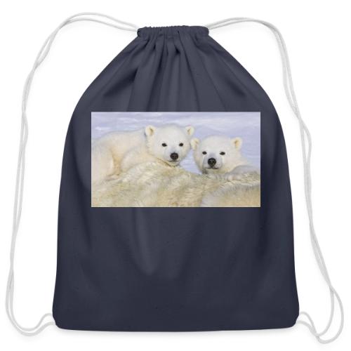 polarbears - Cotton Drawstring Bag