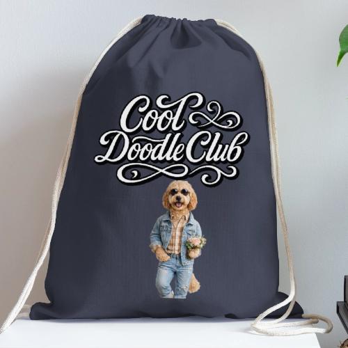Cool Doodle Club | Goldendoodle Lover Design - Cotton Drawstring Bag