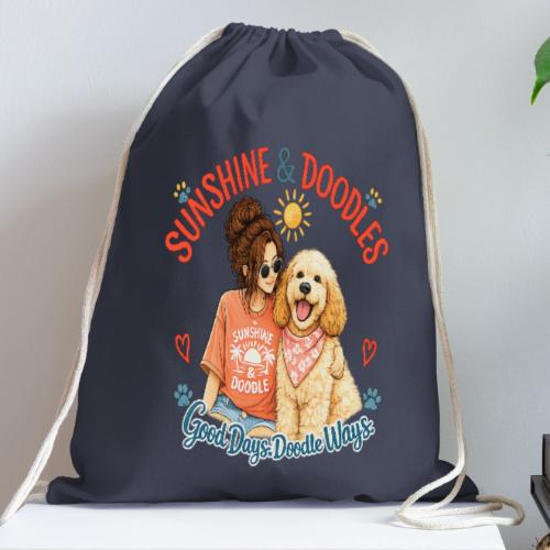 Sunshine & Doodles – Good Days, Doodle Ways - Cotton Drawstring Bag