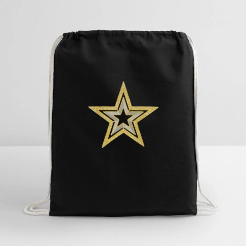 Star - Cotton Drawstring Bag