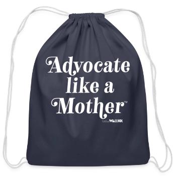 Long Sleeve T Shirt - Cotton Drawstring Bag - navy - Front