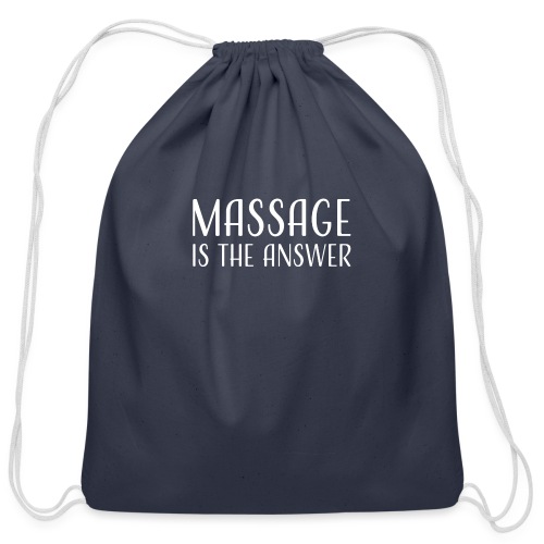 MMIMassage is the ANSWER - Cotton Drawstring Bag