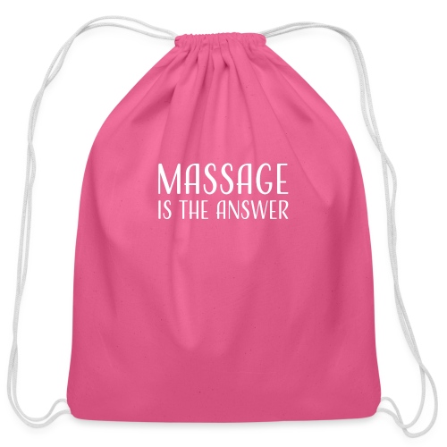 MMIMassage is the ANSWER - Cotton Drawstring Bag