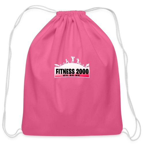 Fitness 2000 Gamer Logo Pink! - Cotton Drawstring Bag