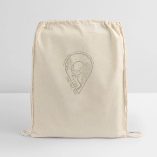 Find Your Trail Location Pin: National Trails Day - Cotton Drawstring Bag