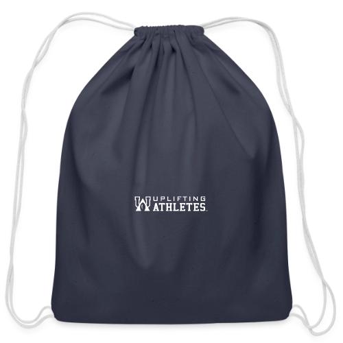 Uplifting Athletes White Logo - Cotton Drawstring Bag