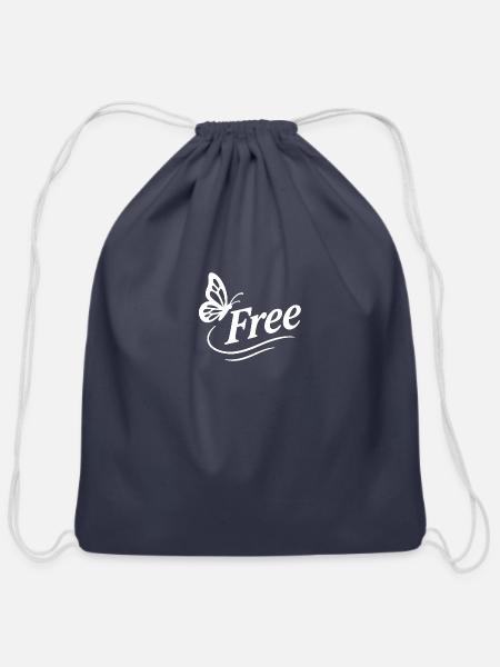 Free - Cotton Drawstring Bag - navy