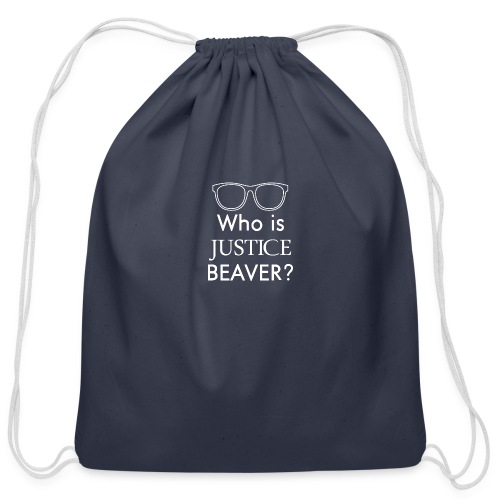 Who Is Justice Beaver - Cotton Drawstring Bag