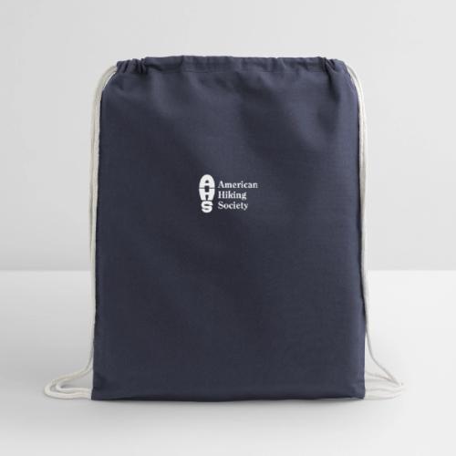 American Hiking Society Logo - Cotton Drawstring Bag