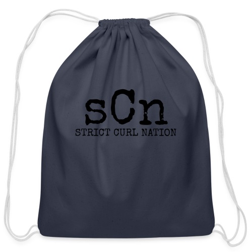 SCN black logo - Cotton Drawstring Bag