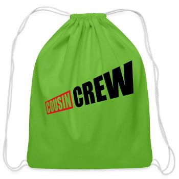 Leader cousin crew team - Cotton Drawstring Bag - clover - Front