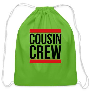 Leader cousin crew team - Cotton Drawstring Bag - clover - Front
