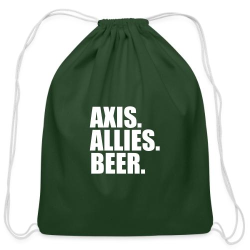 Axis. Allies. Beer. Axis & Allies - Cotton Drawstring Bag