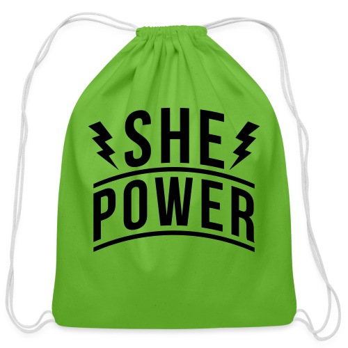 She Power - Cotton Drawstring Bag
