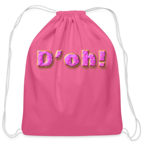 Homer Simpson D'oh! - Cotton Drawstring Bag