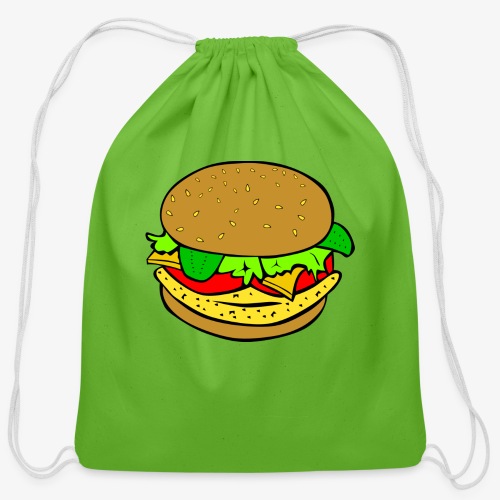 Comic Burger - Cotton Drawstring Bag