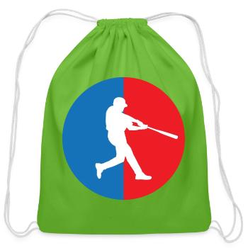 Baseball - Sports - Cotton Drawstring Bag - clover - Front