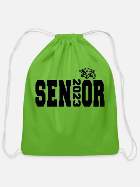 Senior Class of 2023 Graduation Gift - Cotton Drawstring Bag - clover