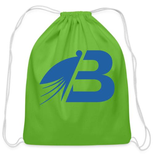 Bluefly Logomark - Blue - Cotton Drawstring Bag