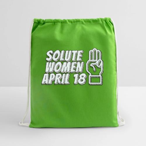 Solute Women April 18 - Cotton Drawstring Bag