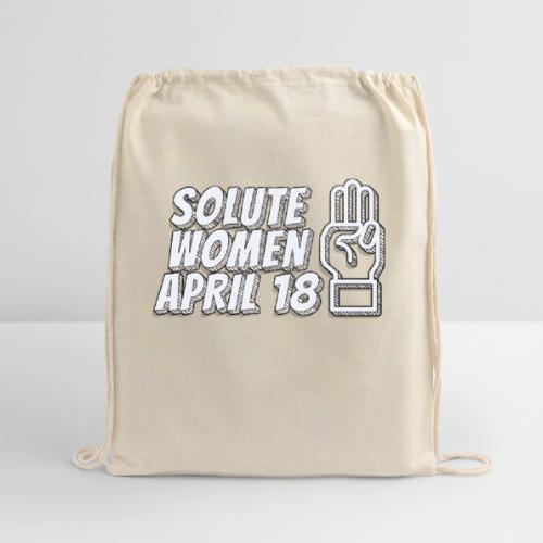 Solute Women April 18 - Cotton Drawstring Bag