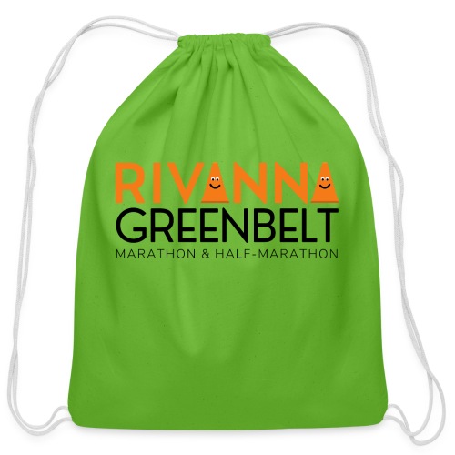 RIVANNA GREENBELT (orange/black) - Cotton Drawstring Bag