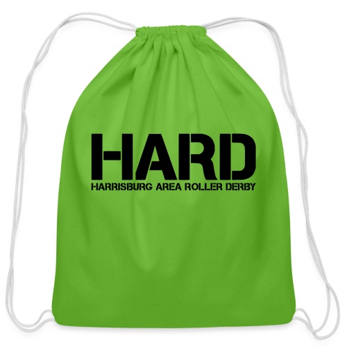 HARD Text Black - Cotton Drawstring Bag