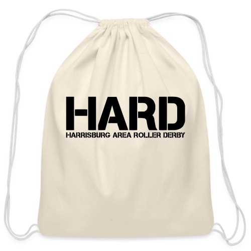 HARD Text Black - Cotton Drawstring Bag