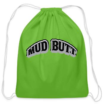 Mud Butt - Cotton Drawstring Bag - clover - Front