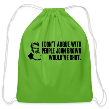 john brown - Cotton Drawstring Bag - clover - Front