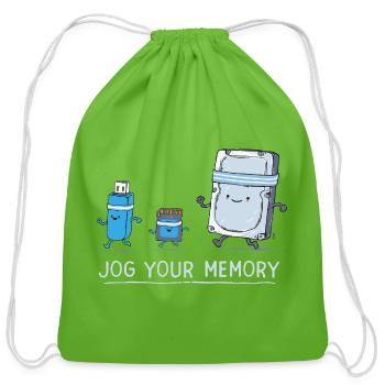 Software Engineer IT Support Your Memory Gym - Cotton Drawstring Bag - clover - Front
