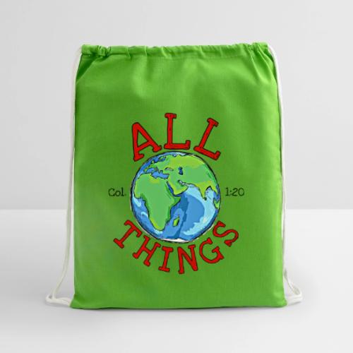 All Things Globe - Cotton Drawstring Bag