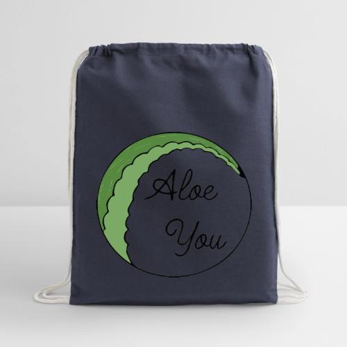 Aloe you, I love you - Cotton Drawstring Bag