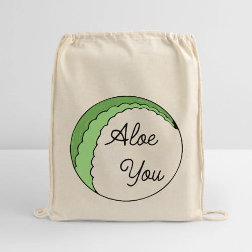 Aloe you, I love you - Cotton Drawstring Bag