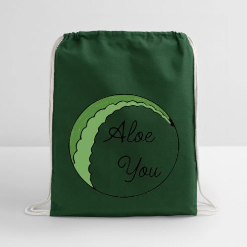 Aloe you, I love you - Cotton Drawstring Bag
