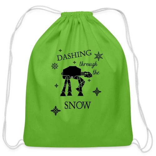 Dashing through the Snow AT-AT Walker - Cotton Drawstring Bag