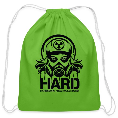 HARD Logo - Black - Cotton Drawstring Bag