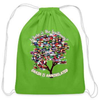 Relentless devastation - Cotton Drawstring Bag - clover - Front