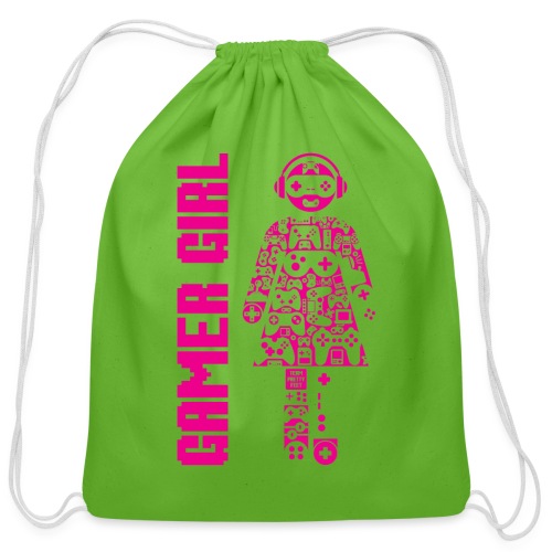 Gamer Girl - Cotton Drawstring Bag