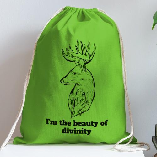 I'm The Beauty Of Divinity - Cotton Drawstring Bag