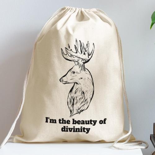I'm The Beauty Of Divinity - Cotton Drawstring Bag