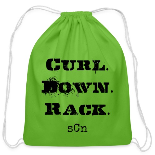 Curl.Down.Rack. - Cotton Drawstring Bag