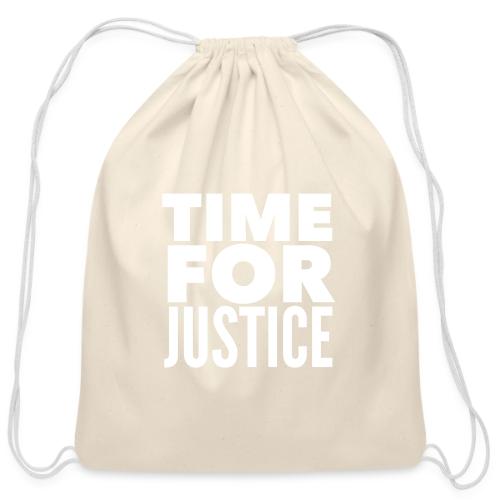 Time for Justice - Cotton Drawstring Bag