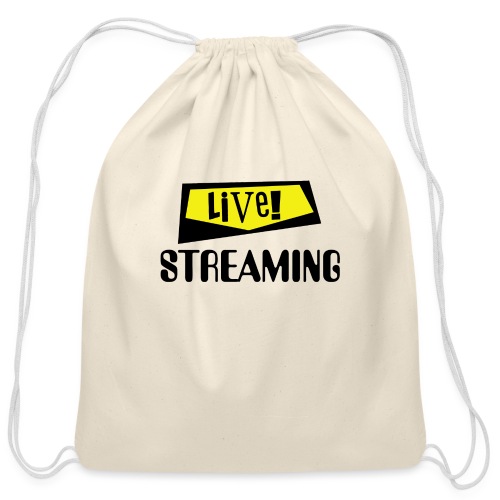Live Streaming - Cotton Drawstring Bag